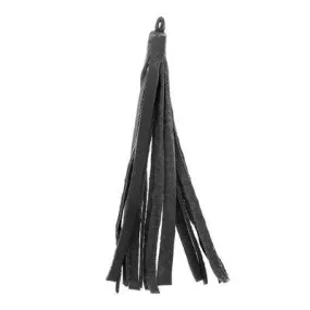 80mm Small Black Nappa Leather Tassel