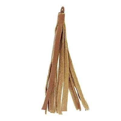 80mm Small Saddle Brown Nappa Leather Tassel