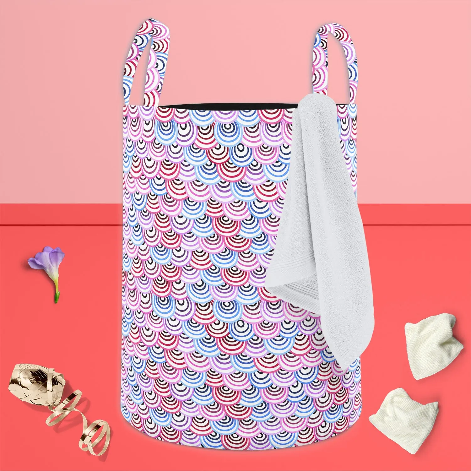 Abstract Doodles D2 Foldable Open Storage Bin | Organizer Box, Toy Basket, Shelf Box, Laundry Bag | Canvas Fabric