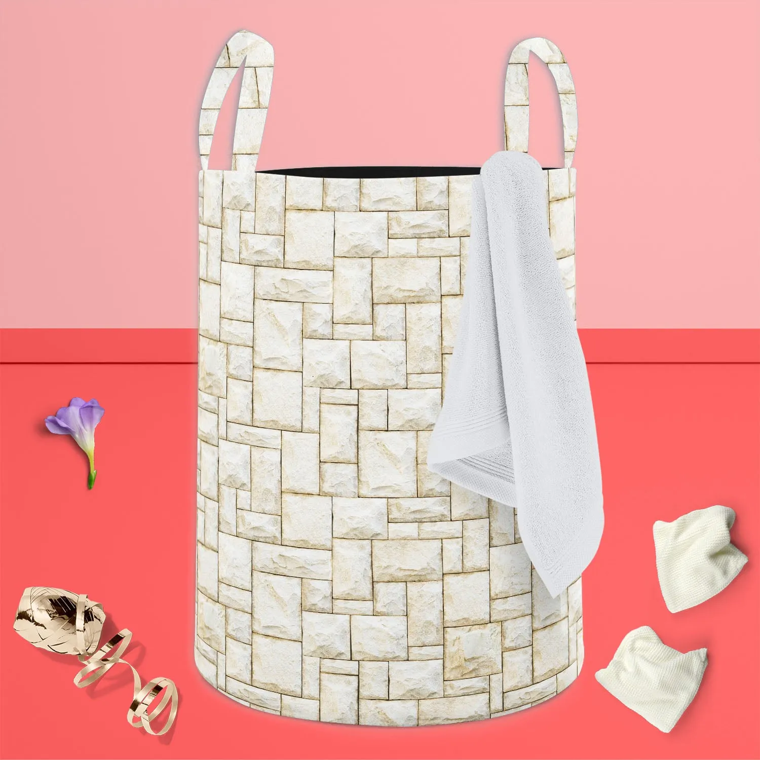 Abstract Surface D1 Foldable Open Storage Bin | Organizer Box, Toy Basket, Shelf Box, Laundry Bag | Canvas Fabric