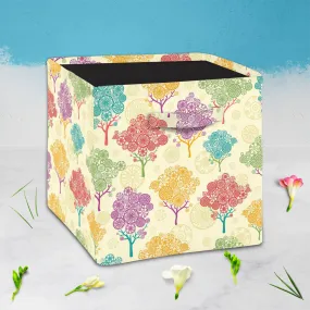 Abstract Trees Foldable Open Storage Bin | Organizer Box, Toy Basket, Shelf Box, Laundry Bag | Canvas Fabric