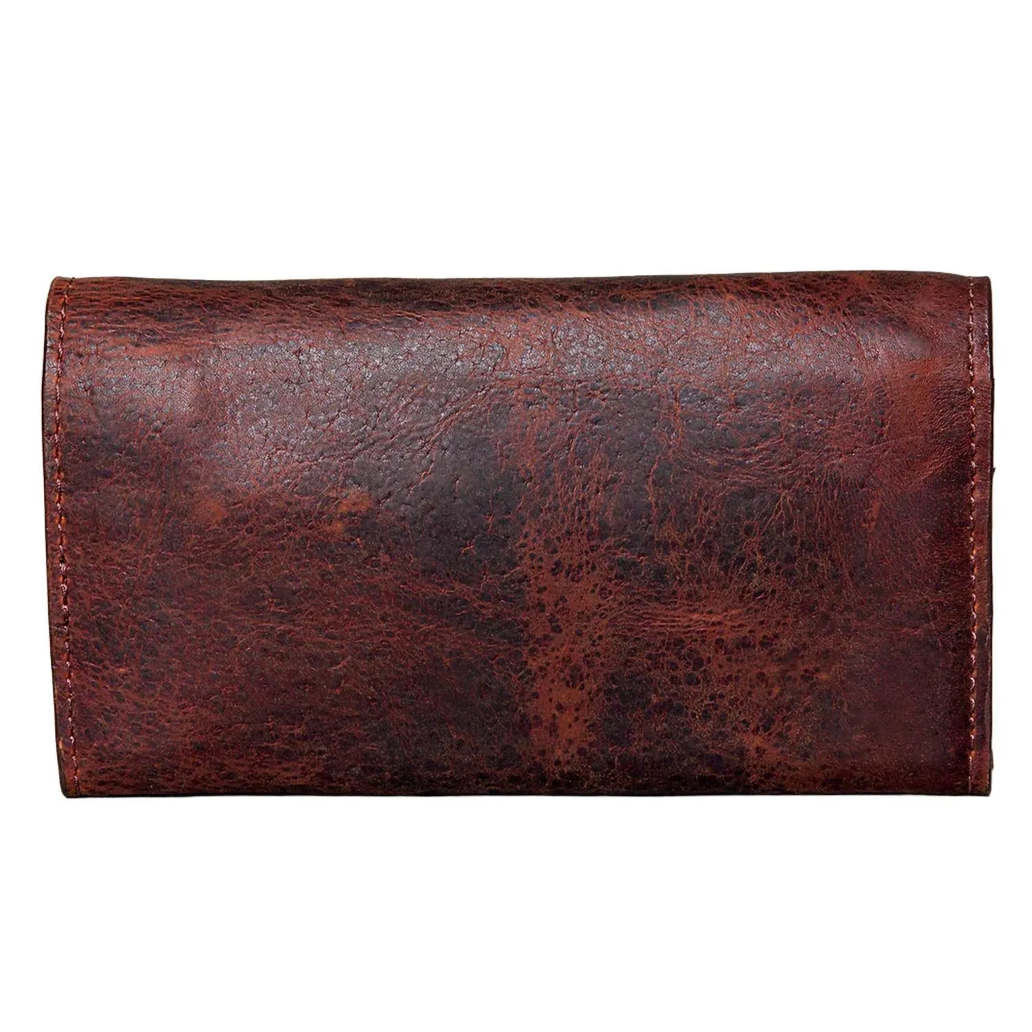 American Darling - Whitley White Stitch Tri-Fold Tooled Wallet