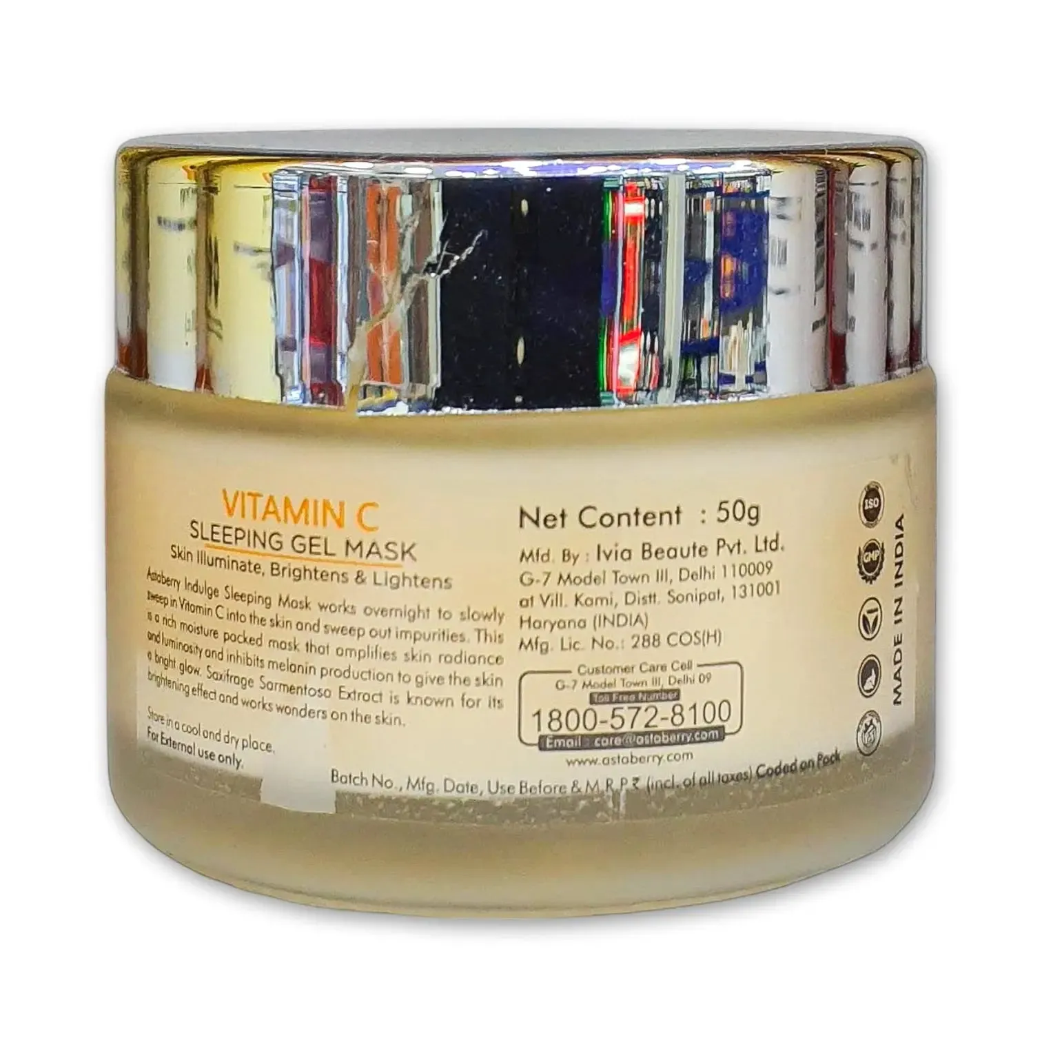 Astaberry Vitamin C Sleeping Gel Mask 50g