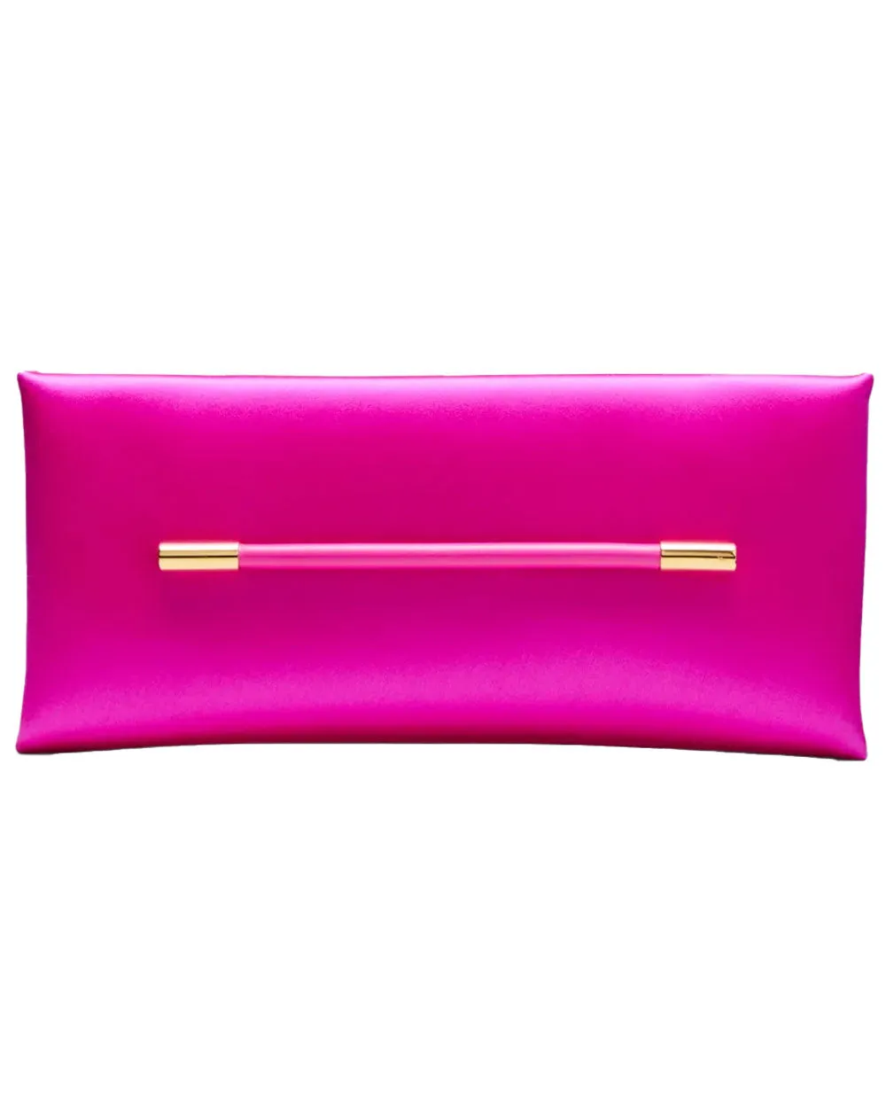 Ava Satin Clutch in Pink