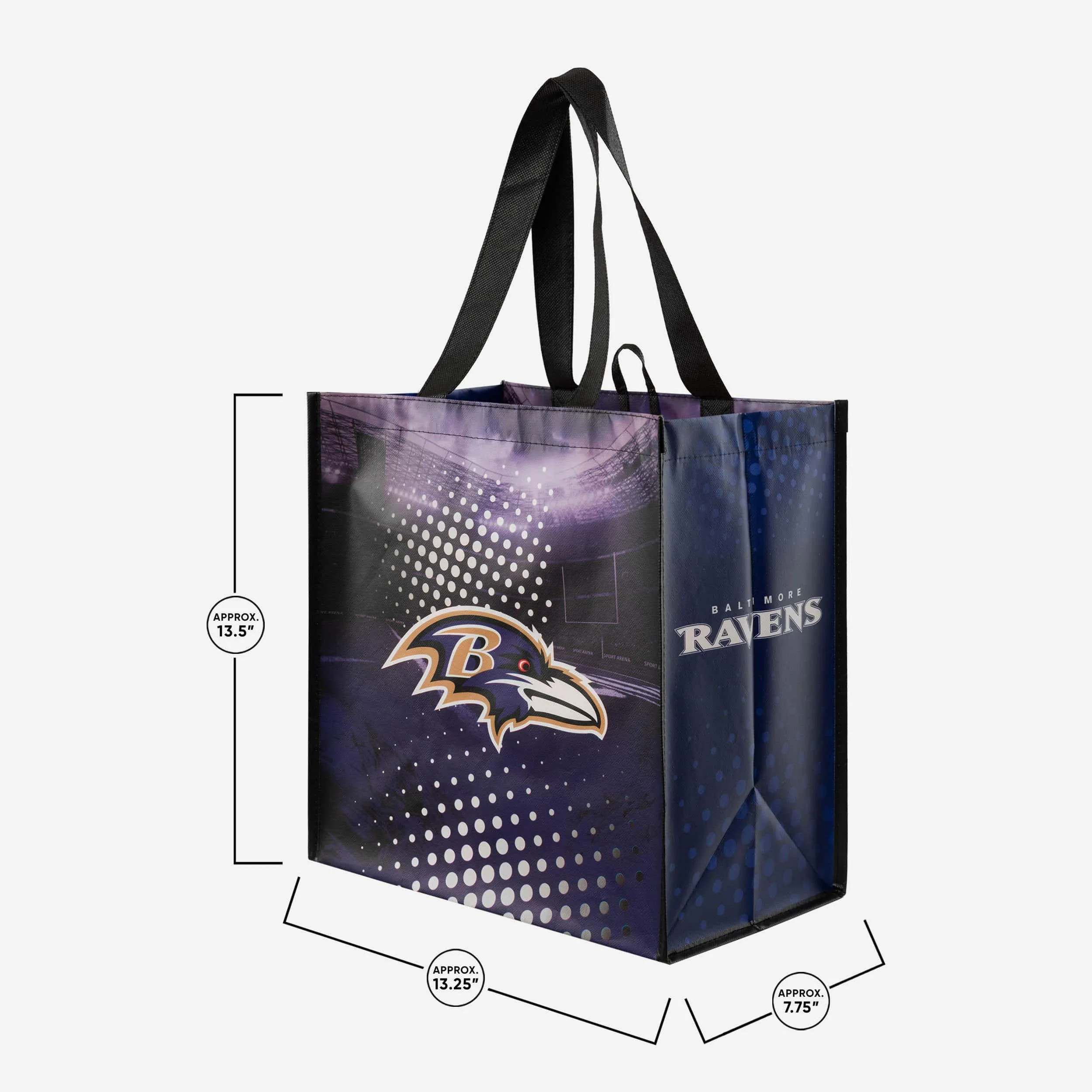 Baltimore Ravens 4 Pack Reusable Shopping Bags