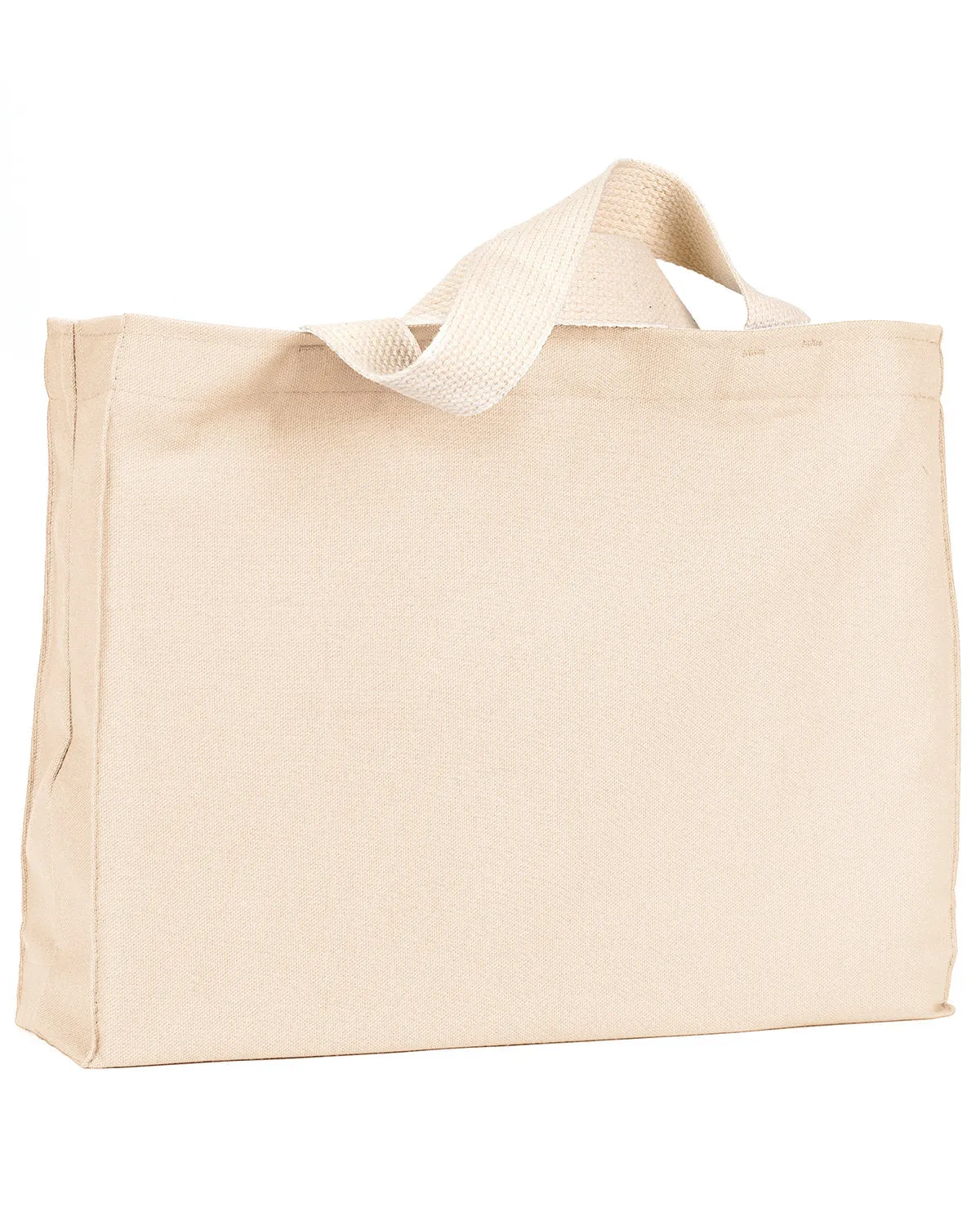 Bayside Unisex 12 oz., Cotton Canvas Medium Gusset Tote