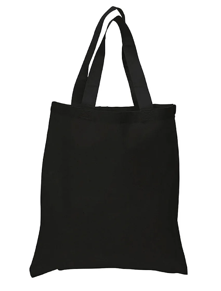 Black Color Plain Cotton Tote Bags in Bulk