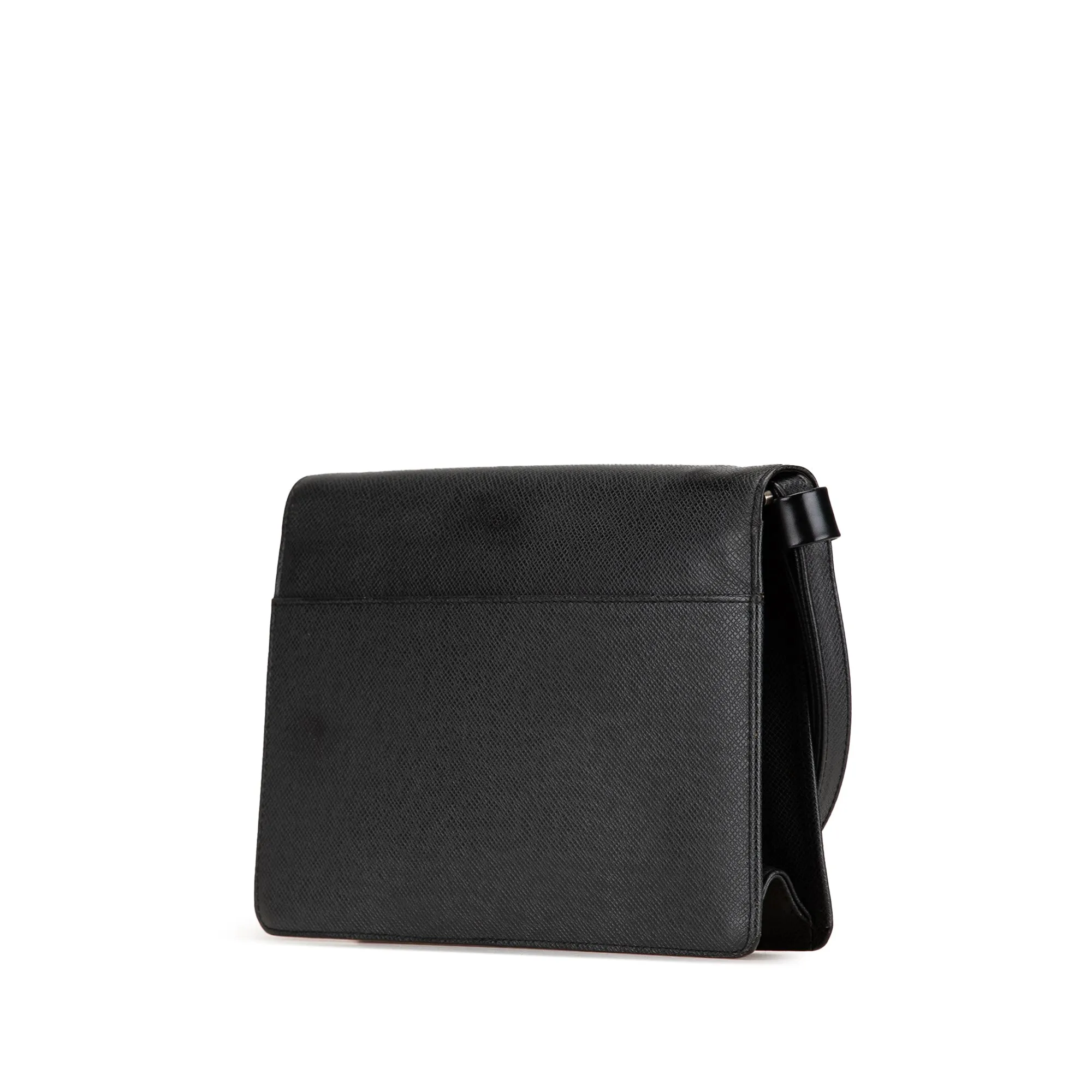 Black Louis Vuitton Taiga Selenga Clutch Bag