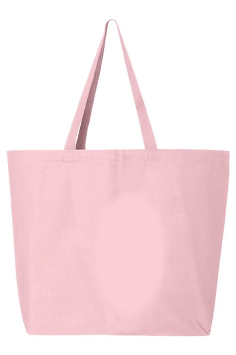 Brushed Mardi Gras Canvas Jumbo Tote
