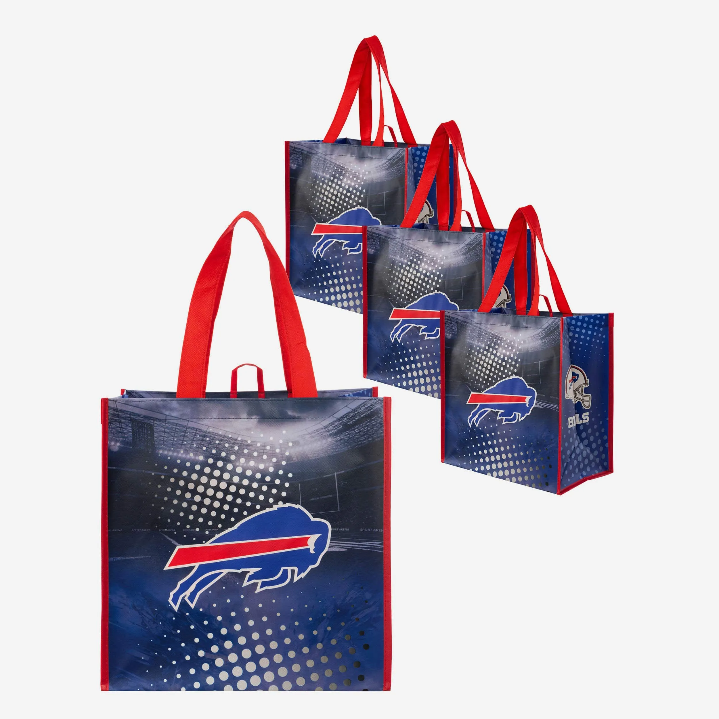 Buffalo Bills 4 Pack Reusable Shopping Bags