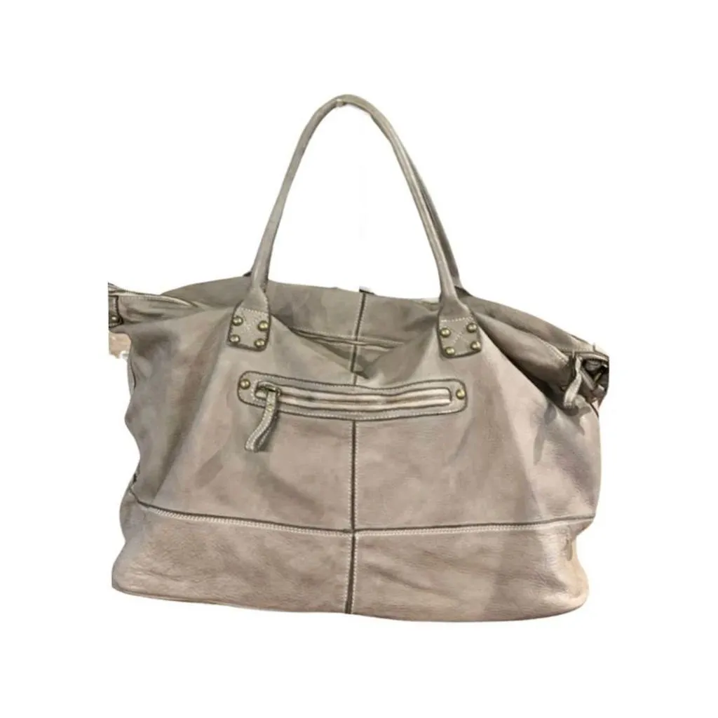 BZNA Bag Joe Taupe Italy Designer Weekender Damen Reise Tasche Handtasche Schultertasche Leder Shopper Neu