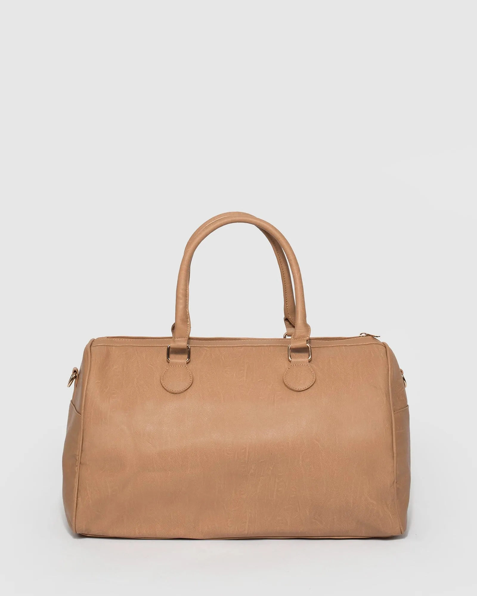 Caramel Hailee Zip Weekender Bag
