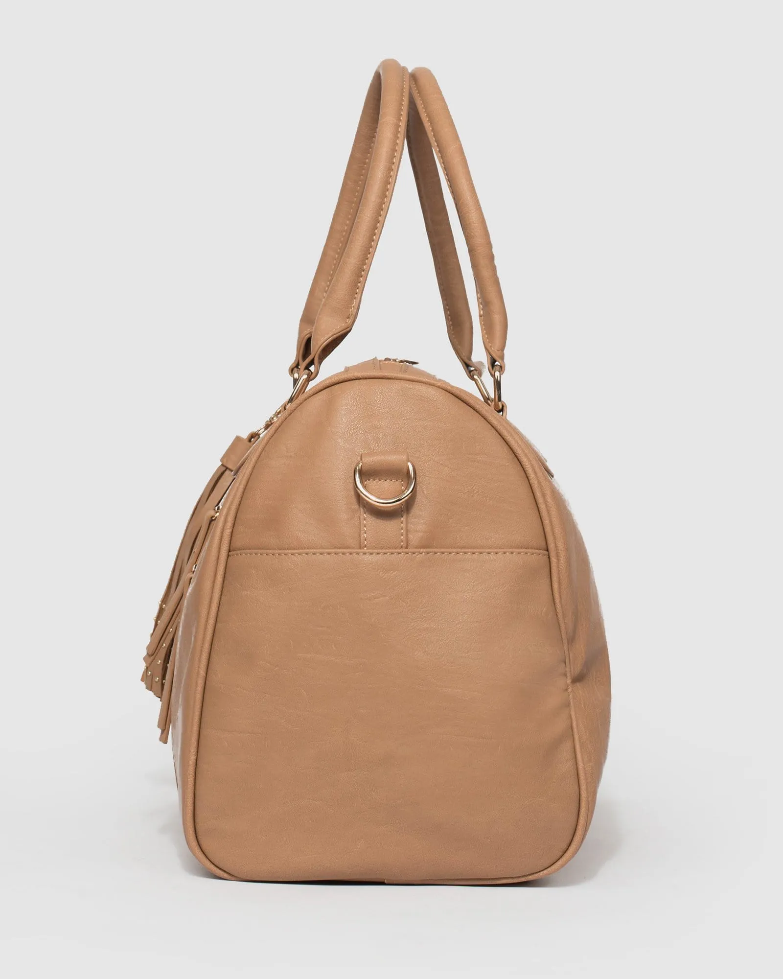 Caramel Hailee Zip Weekender Bag