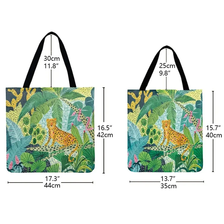 Cartoon Cat Printed Tote