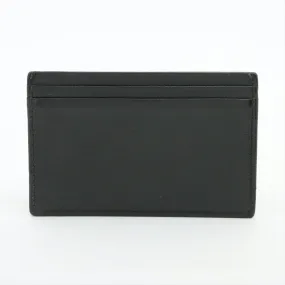 Chanel Coco Button Caviar Leather Card Case Black