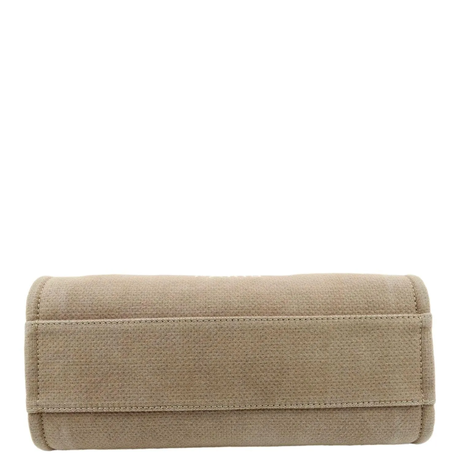 CHANEL Deauville Canvas Tote Bag Beige