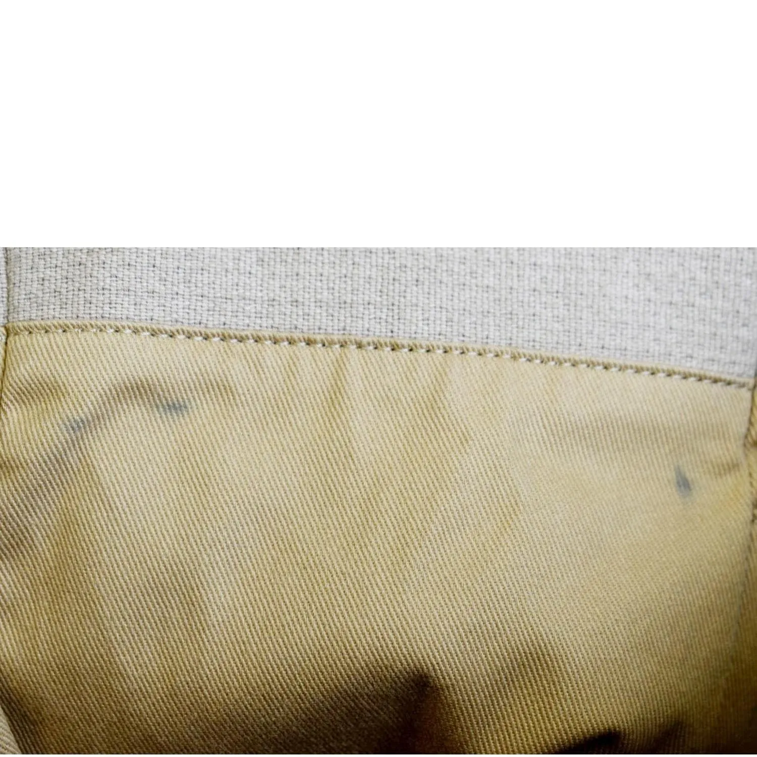 CHANEL Deauville Canvas Tote Bag Beige