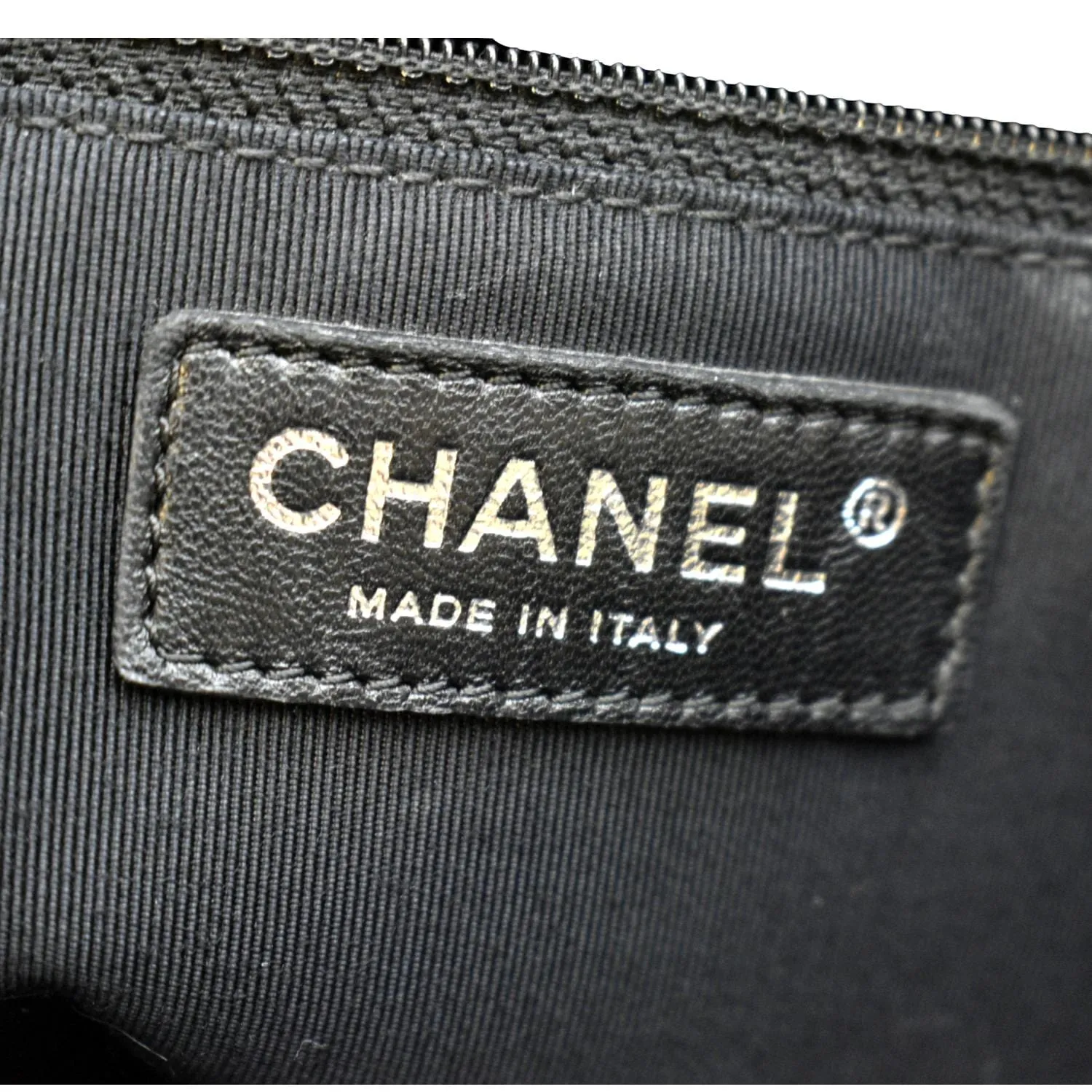 CHANEL Grand Shopping Patent Leather GST Tote Bag Black