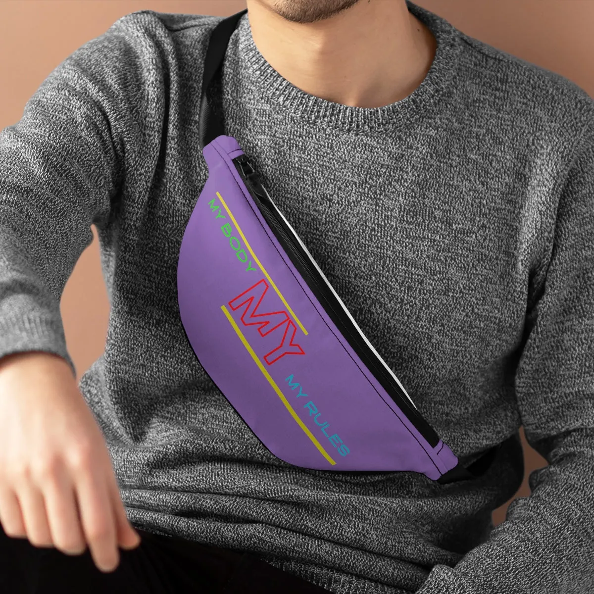 Fanny Pack ( My Body My Rules Purple)