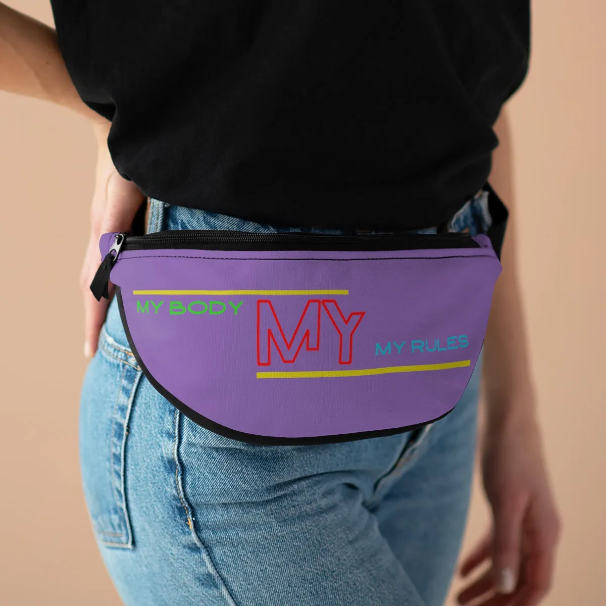 Fanny Pack ( My Body My Rules Purple)