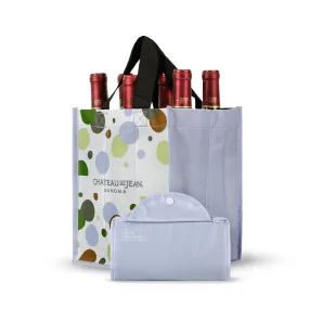 Foldable Non Woven Polypropylene CMYK Laminated Wine Tote *Fully Customizable*