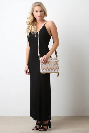 Girly Chevron Sequins Clutch