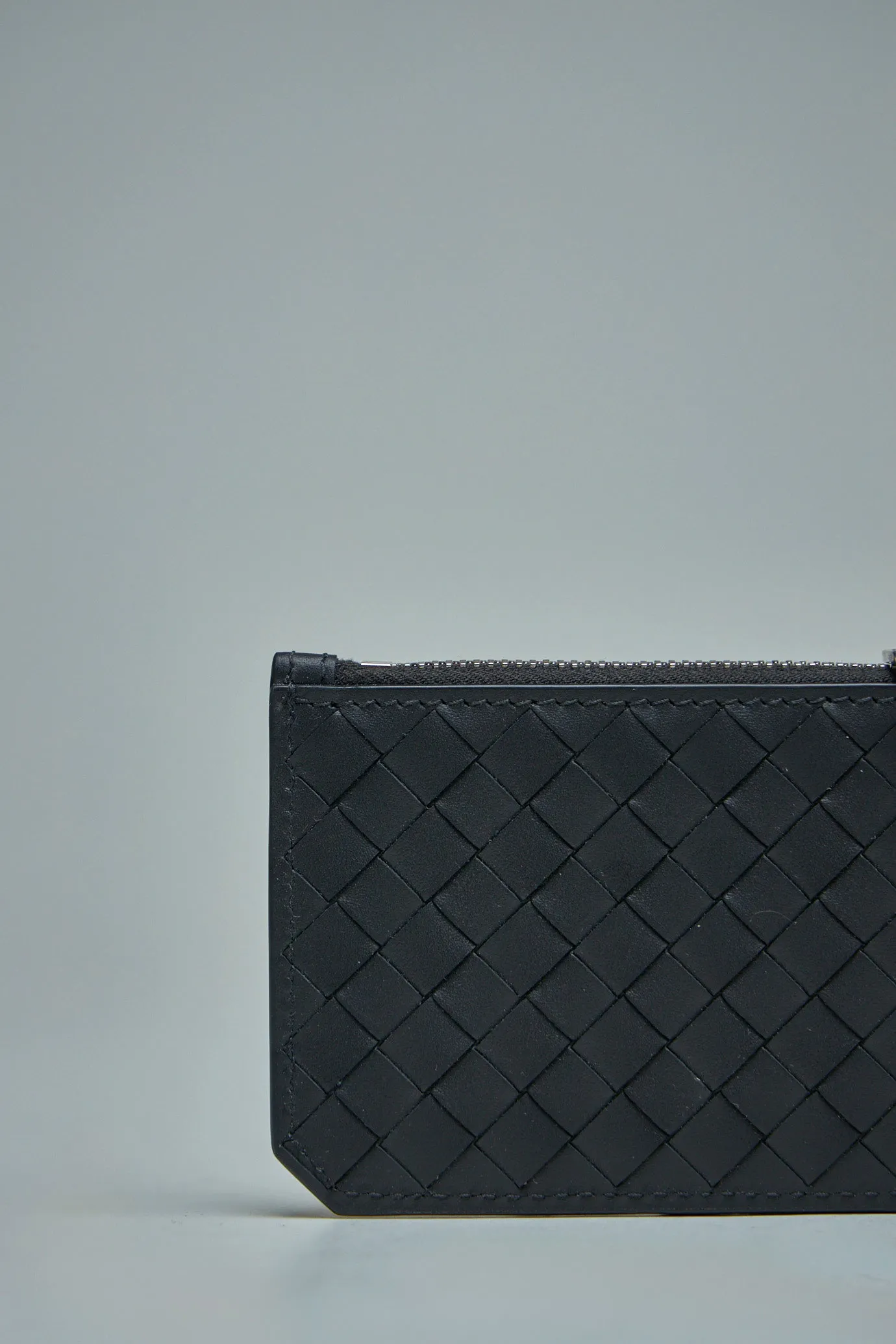 Intrecciato Piccolo Zipped Card Case