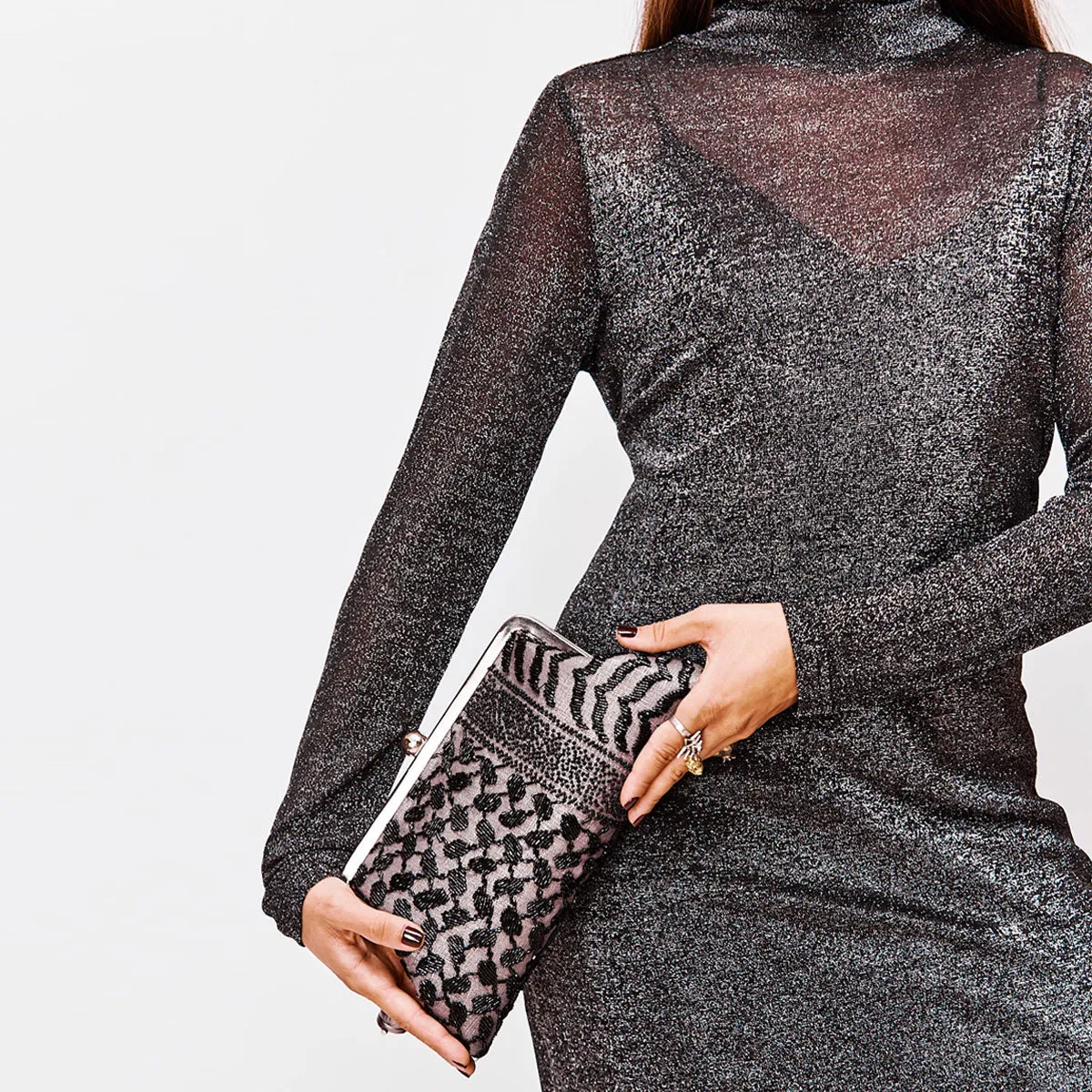KEFFIYEH ANTHRACITE CLASSIC BAG