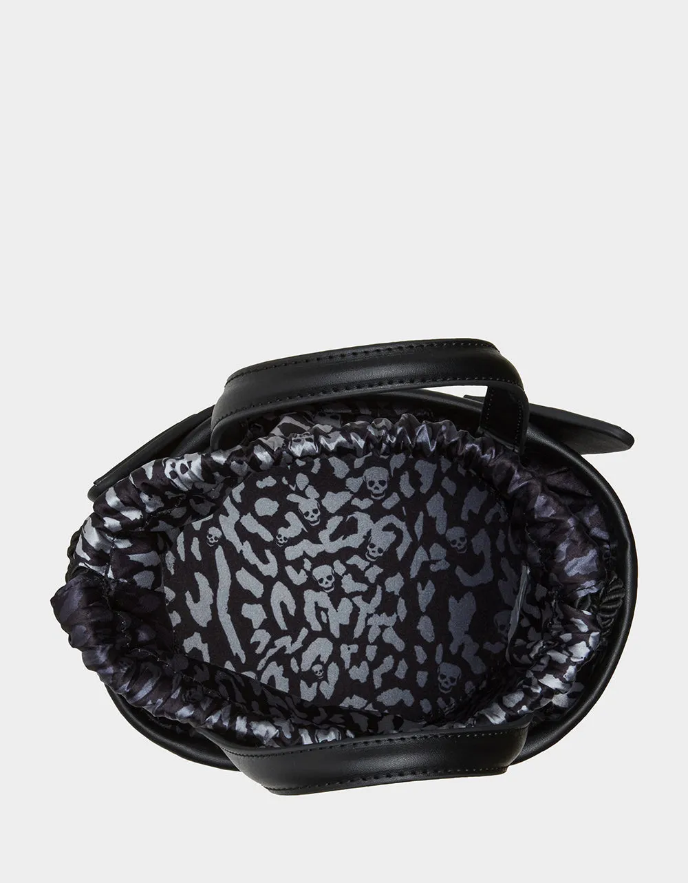 KITSCH GIMMIE CANDY CAT BUCKET BAG BLACK