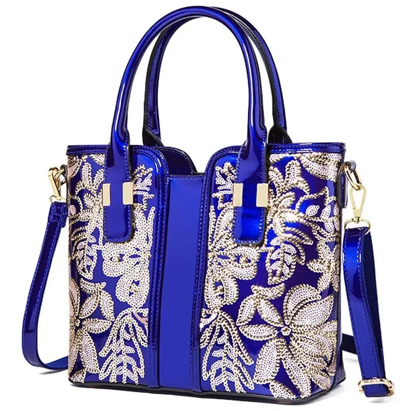 Luxury Fashion Appliques Flower Women's Messenger Bag