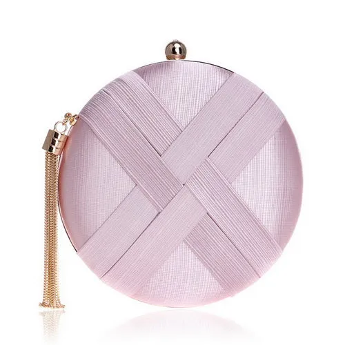 Metal Tassel Clutch With Chain Shoulder Classical Style Small Purse Day Evening Clutch Bags