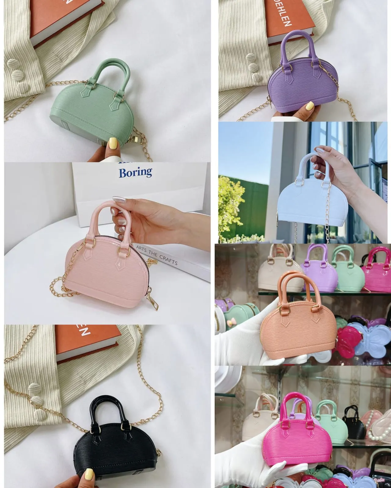 Mini Size Fiber Bucket Bag