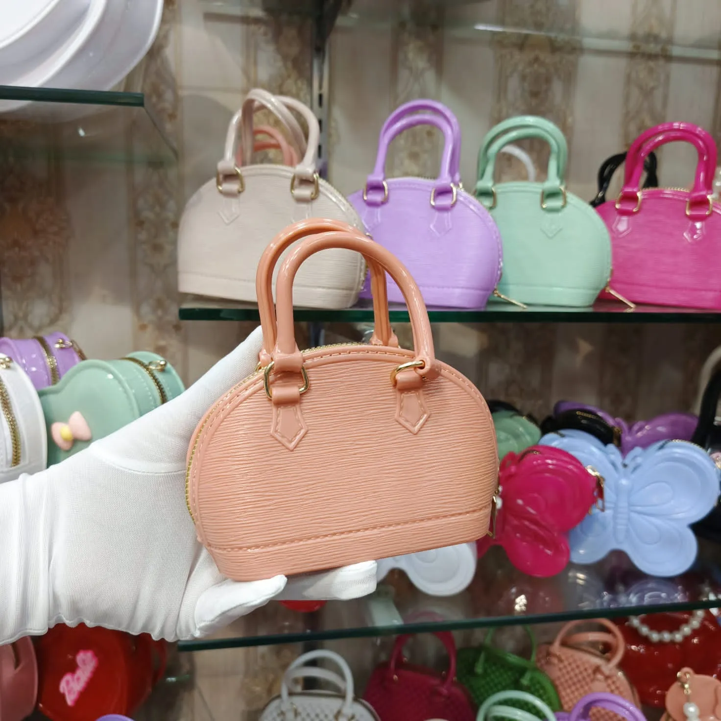 Mini Size Fiber Bucket Bag