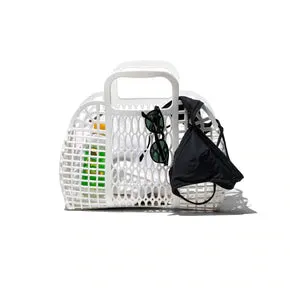 PLASTIC MARKET BAG - LARGE GRAY