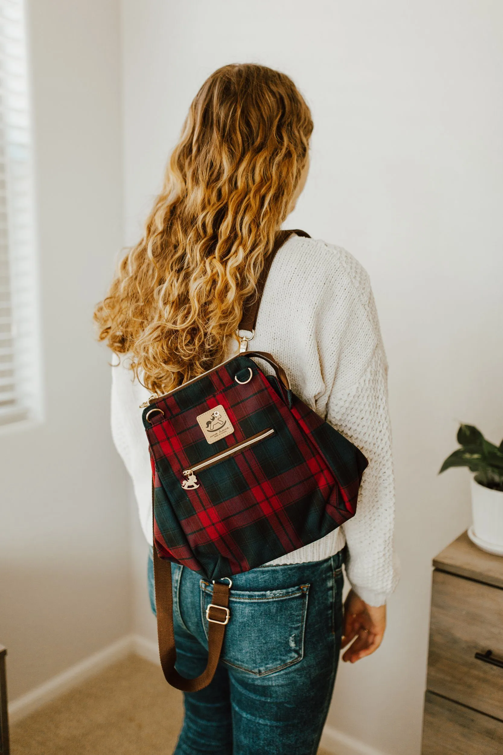 Purple & Pink Tartan Plaid Multipurpose Bag