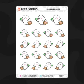 Shopping Ghost Stickers