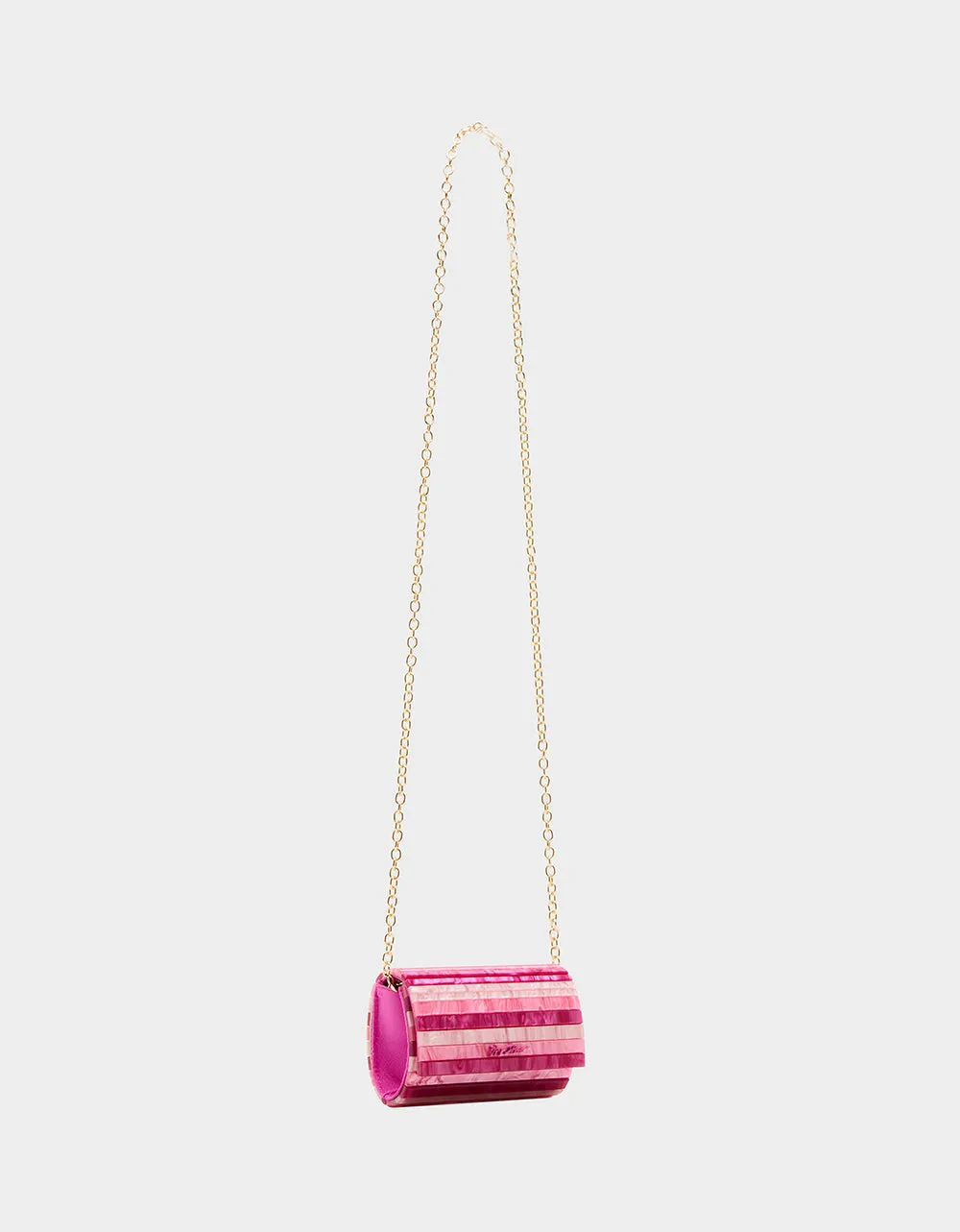 STRIP STRIP HOORAY MICRO CLUTCH PINK
