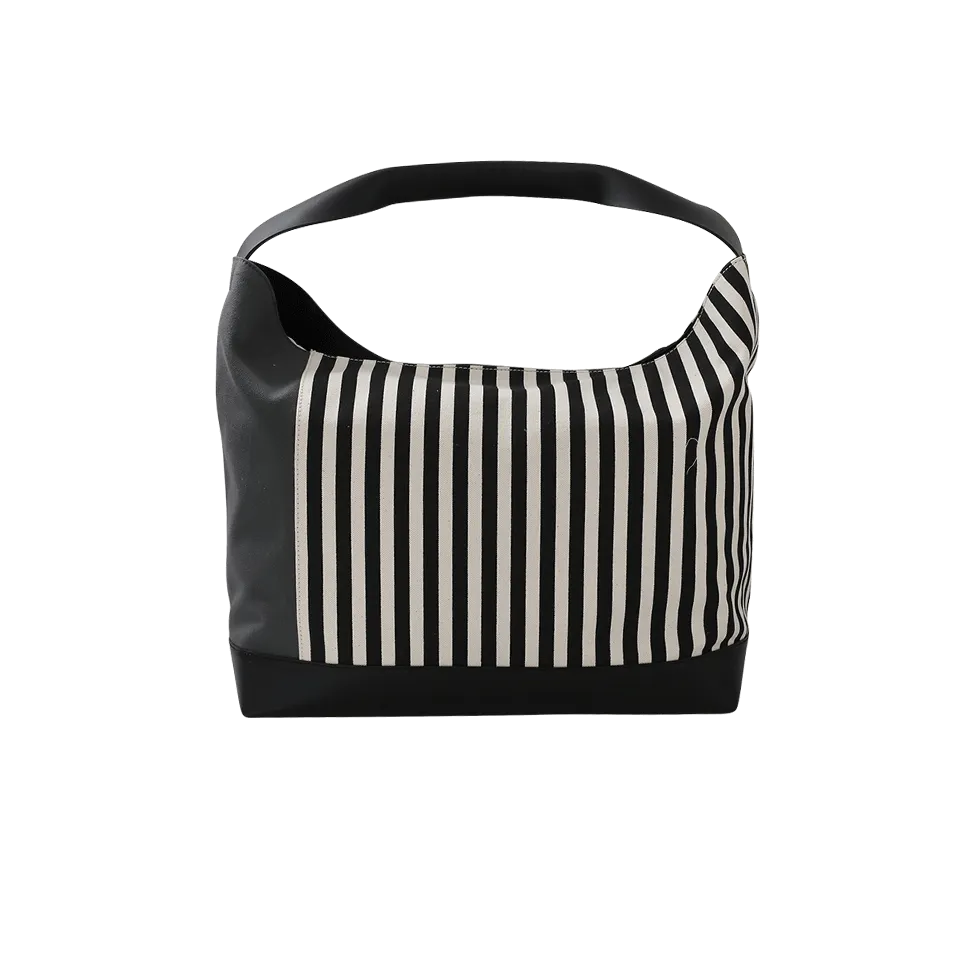 Striped Canvas Tote